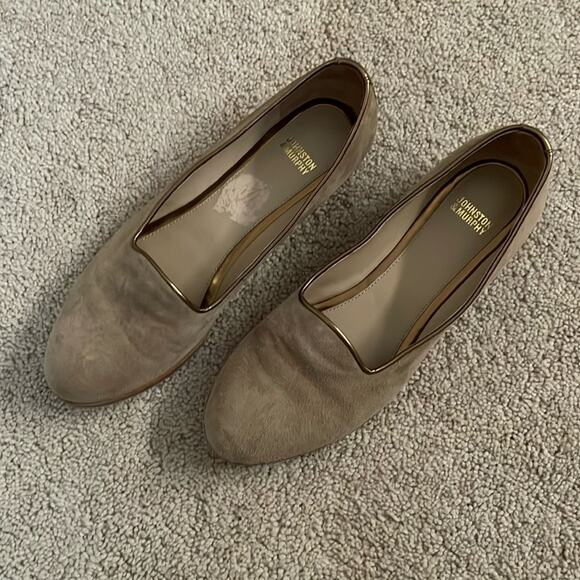 JOHNSTON & MURPHY Suede Leather Tan Loafer Size Women’s 7 - Picture 1 of 4